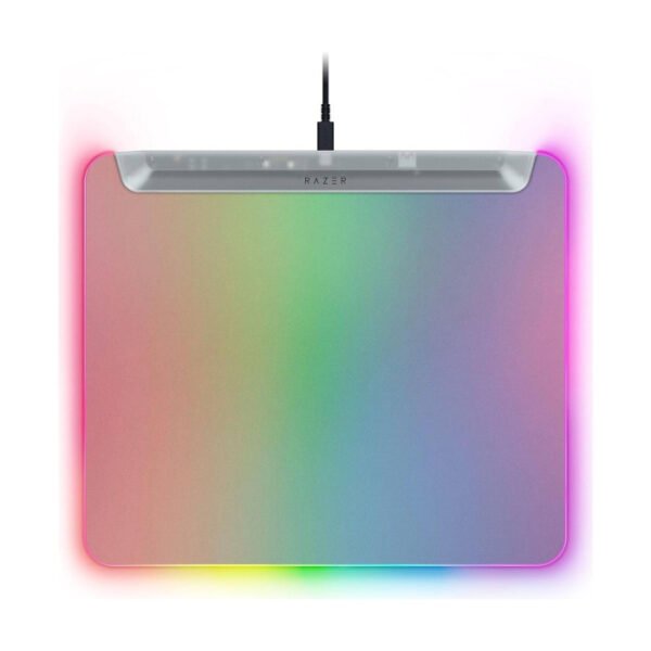 Razer FireFly V2 Pro Fully illuminated RGB Gaming Mouse Mat Edge-To-Edge BackLit Design,15-Zone Chroma Light - Phantom White Edition