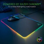 Razer Firefly Hard V2 RGB Gaming Mouse Pad: Customizable Chroma Lighting, Built-in Cable Management, Balanced Control & Speed, Non-Slip Rubber Base - Black - Image 3