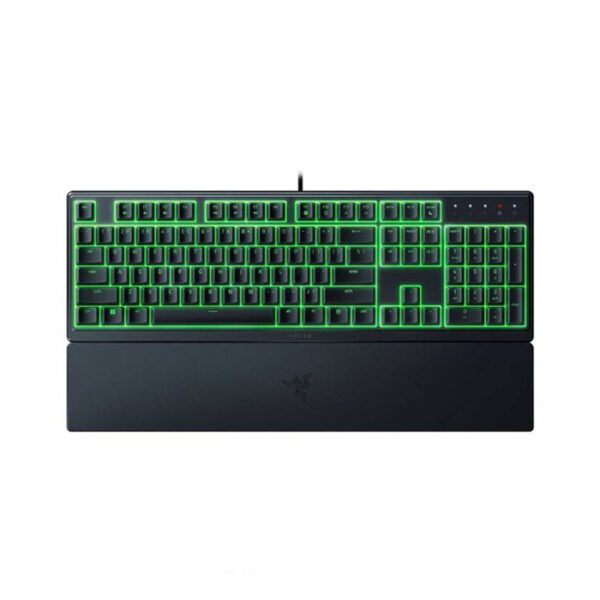 Razer Ornata V3 X Gaming Keyboard: US Layout, Low-Profile Keys, Silent Membrane Switches, UV-Coated Keycaps, Spill Resistant, Chroma RGB Lighting, Ergonomic Wrist Rest - Classic Black