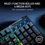 Razer BlackWidow V4 Mechanical Gaming Keyboard: Green Switches Tactile & Clicky, Chroma RGB, 6 Macro Keys, Magnetic Wrist Rest, Doubleshot ABS Keycaps, Roller & Media Keys - Black - Image 2