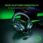 Razer BlackShark V2 X Gaming Headset, 7.1 Surround Sound, 50mm Drivers, Memory Foam Cushion, For PC, PS4, PS5, Switch, Wried 3.5mm Audio Jack, Black | RZ04-03240100-R3U1 - Image 2