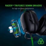 Razer BlackShark V2 X Gaming Headset, 7.1 Surround Sound, 50mm Drivers, Memory Foam Cushion, For PC, PS4, PS5, Switch, Wried 3.5mm Audio Jack, Black | RZ04-03240100-R3U1 - Image 3