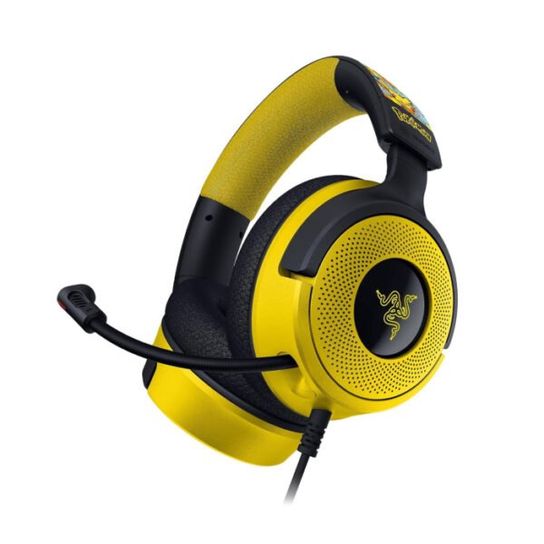 Razer Kraken V4 X Wired Gaming Headset, 40 mm Drivers, Cardioid Mic, Memory Foam Cushions, Chroma RGB Lighting, Type C & Type A Cable, for PC, Mac, PS5, Nintendo Switch - PokÃ©mon Edition |RZ04-05180300-R3M1