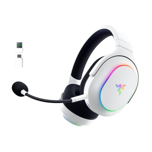 Razer Barracuda X Chroma Wireless Multi-Platform Gaming Headset For PC, Mac, PlayStation, Switch & SmartPhone - White Edition