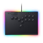 Razer Kitsune All-Button Arcade Controller: For PS5 / PlayStation 5 & PC, Low-Profile Optical Switches, Slim Form Factor, Removable Top Plate, Chroma RGB Lighting, USB Type C - Black