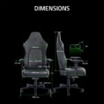 Razer Iskur V2 Gaming Chair Adaptive Lumbar Support,Fully Adjustable lumbar Curve,High Density Foam Cushions,4D Armrests - Dark Grey - Image 3