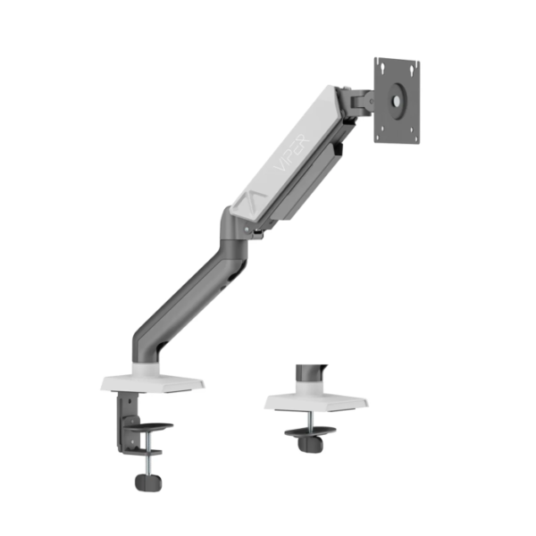 Sades Viper Single Monitor Arm Screen Rotation Spring Inside - White (Fit Screen Size 17" - 32" Flat/Curved)