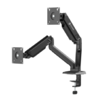 Sades Viper Dual Monitor Arm Screen Rotation Spring Inside - Black (Fit Screen Size 17" - 32" Flat/Curved) - Image 3