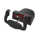 HoneyComb Aeronautical Alpha Flight Controls Yoke & Switch Panel Two Vertical 2-Way Rocker Switches, 8-Way Hat Switch, Two Buttons For PC & MAC - Image 3