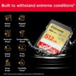 SanDisk Extreme 512GB SDXC UHS-I Memory Card, Up to 180MB/s Read Speed, High-Performance SD Card for DSLR & Mirrorless Cameras - Image 2