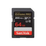 SanDisk Extreme Pro SDXC UHS-I Memory Card 64GB Read Speed up to 200 MB/s