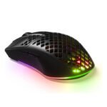 SteelSeries Aerox 3 Wireless/Bluetooth Ultralight Weight Gaming Mouse 18,000 CPI, 6 Programmable Button, 200 Hour Battery Life - Black - Image 3
