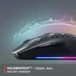 SteelSeries Aerox 3 Wireless/Bluetooth Ultralight Weight Gaming Mouse 18,000 CPI, 6 Programmable Button, 200 Hour Battery Life - Black - Image 2