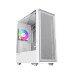GameMax Storm Micro Tower Tempered Glass Side Panel Case without Fans - White