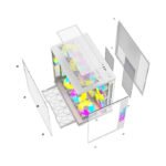 Twisted Minds Bullet-07 Mid Tower Two Panel Front & Left Side Tempered Glass Case with 7 RGB Fans - White - Image 2