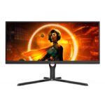 AOC U34G3XM/89 34-inch VA 2K WQHD 144Hz 1ms HDMI 2.0 Gaming Monitor - Black