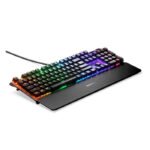 SteelSeries Apex Pro Mechanical Gaming Keyboard, Wired-USB Connectivity, Full Size, OLED Smart Display, OmniPoint - Linear & Silent Switches, Detachable Magnetic Wrist Rest - Black | US 64626 - Image 3