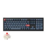 Keychron V6 Max 100% RGB Backlight Swappable Fully Assembled Knob, QMK/VIA Wireless Mechanical Gaming Keyboard (Gateron Jupiter Red Switch) - Carbon Black - English/Arabic Keyboard - Image 3