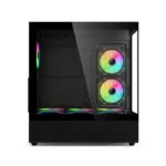 Acer V930B Mid Tower Two Panel Front & Left Side Tempered Glass Case with 6 RGB Fans - Black - Image 2