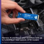 WD Blue SN5000 4TB PCIe 4.0 NVME SSD Up to 5,500 MB/s Read - Image 2