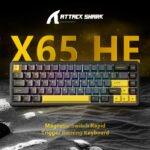 Attack Shark X65 HE 8K Magnetic Switch Rapid Trigger Keyboard - Starlight Black - Image 3