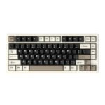 Attack Shark X75 81 Key (Wired+2.4G+Bluetooth)Tri-Model Switch Heap Of Aluminum Gaming Keyboard-Cheese White