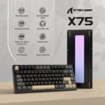 Attack Shark X75 81 Key (Wired+2.4G+Bluetooth)Tri-Model Switch Heap Of Aluminum Gaming Keyboard - Starlight Black - Image 2