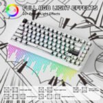 ATTACK SHARK X82PRO HE 75%, 8KHz, 0.01mm RT Wireless Tri-Mode Gaming Keyboard Magnetic Switch - Cartoon keycaps (Comic) - Image 2
