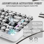ATTACK SHARK X82PRO HE 75%, 8KHz, 0.01mm RT Wireless Tri-Mode Gaming Keyboard Magnetic Switch - Cartoon keycaps (Comic) - Image 3
