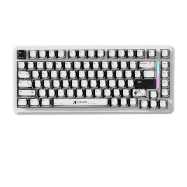 ATTACK SHARK X82PRO HE 75%, 8KHz, 0.01mm RT Wireless Tri-Mode Gaming Keyboard Magnetic Switch - Cartoon keycaps (Comic)