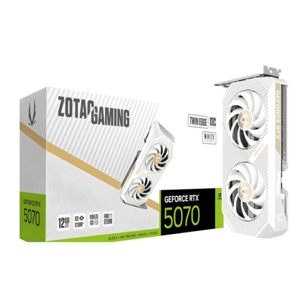 Zotac Gaming GeForce RTX 5070 Twin Edge OC White Edition 12GB GDDR7 Graphics Card