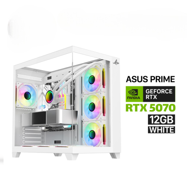 Gaming PC - RYZEN 9-9950 X3D, ASUS ROG STRIX X870-A Motherboard, 32GB D5 RAM (6000), 2TB NVMe GEN-5 SSD, RTX 5080 16GB, 1000 WATT GOLD PSU, NZXT ELITE L360, Liquid Cooler, NZXT H9 Flow RGB Mid Tower Case 3x RGB Fans, Windows 11 Pro (License)