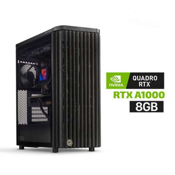 Gaming PC AMD RYZEN 7-9700X, MSI Pro B650M-P Motherboard, 32GB DDR5 RAM, 2TB NVMe SSD, PNY NVIDIA RTX A1000 8GB GDDR6 VGA, L240 Liquid Cooler, 750 WATT PSU, ASUS ProArt PA401 Wood Metal Panel Case 3x Fans, Windows 11 Pro License