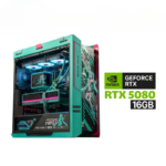 Gaming PC AMD RYZEN 7-9800X3D Processor, ASUS ROG Strix X870E-H DDR5 Motherboard MIKU, 32GB DDR5-6000 RAM, WD 2TB NVME GEN-4, RTX 5080 16GB MIKU, ROG Ryuo IV 360 Cooler MIKU, Thor 1200W PSU MIKU, Helios II Case MIKU, Windows 11 Pro (License)