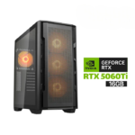 Gaming PC i5-14600K Processor, GIGABYTE B760 D5 Wi-Fi Motherboard, 32GB DDR5 RAM, 1TB NVME SSD, RTX 5060 Ti 16GB VGA, 750 WATT GOLD PSU, L240 Liquid Cooler, Cougar UniFace RGB Mid Tower Case, 4x Pre-Installed RGB Fans, Windows 11 Pro (License)