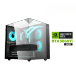Gaming PC i7-14700F Processor, MSI B760 D5 Motherboard, 16GB DDR5 RAM, 1TB NVMe SSD, RTX 5060 TI 8GB VGA, L240 Liquid Cooler, 750 WATT PSU, Sharx Profin GX500 ATX Tower Case, 5x Pre-Installed RGB Fans, USB Wi-Fi Adapter, Windows 11 Pro (License)
