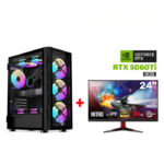 Gaming PC i7-14700F, MSI BOMBER B760 WIFI, 32GB RAM DDR5, 1TB NVME SSD, RTX 5060Ti 8GB VGA, 750 WATT PSU, L240 Liquid Cooler, GameOn Trident Series Case, Win 11 Pro (License), Acer Nitro VG0 (VG240Y) 24" FHD 180Hz Gaming Monitor