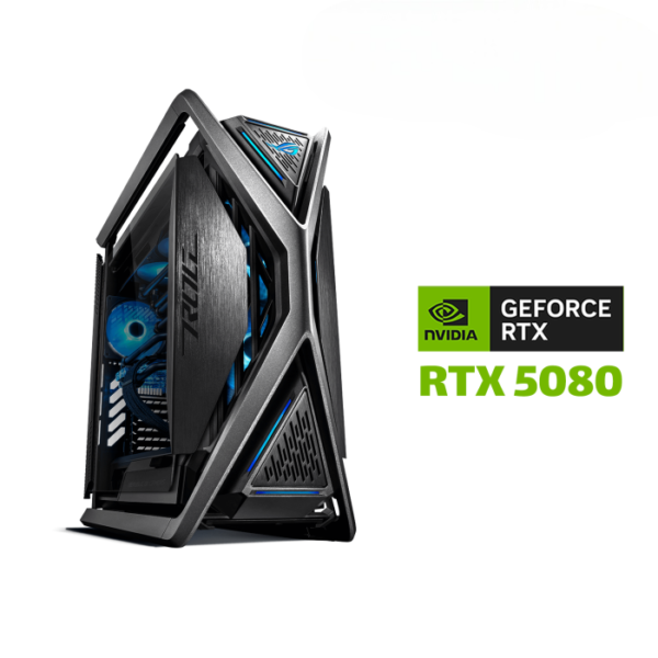 Gaming PC – AMD Ryzen 9 9950X3D Processor, ROG Crosshair X870E Motherboard, 64GB DDR5 RAM, Samsung 2TB NVMe Gen5 SSD, ASUS ASTRAL RTX 5080 16GB, ASUS Thor P2 1200W PSU, ROG Ryujin III 360 Cooler, Hyperion GR701 Case, Win 11 Pro