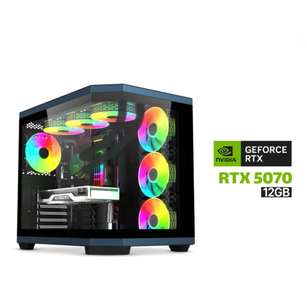 Gaming PC i9-14900K CPU, Asus Z790-P WiFi DDR5 MB, 32GB DDR5 RAM, 1TB NVMe SSD, RTX 5070 12GB VGA, 750 WATT GOLD PSU, GameOn L360 Liquid Cooler, Acer V950 Mid Tower Case With 7x RGB Fans, Windows 11 Pro License
