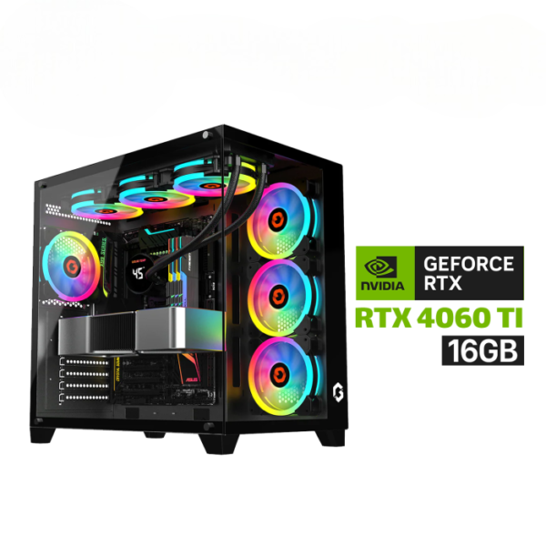 Gaming PC AMD RYZEN 5-9600X Processor, B650 D5 Motherboard, 16GB RAM DDR5, 1TB SSD NVMe, RTX 4060 TI 16GB VGA, 750 WATT PSU, L240 Liquid Cooler, GameOn Emperor Arctic Series Case with 7x ARGB Fans, USB WIFI Adapter, Windows 11 Pro (License)