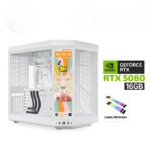 Gaming PC – Ryzen 9 9950X3D, ASUS ROG STRIX X870-A WiFi7, 64GB DDR5 6000 RAM, Samsung 2TB NVMe Gen5 SSD, RTX 5080 16GB White, Asus Rog Strix 1000W Platinum PSU, Lian Li Galahad II LCD 360 AIO, 6x LCD RGB Fans, HYTE Y70 Touch White, Win 11 Pro