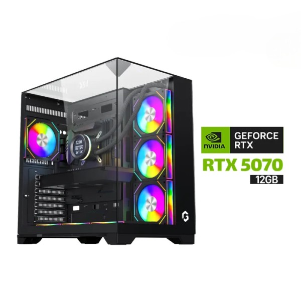 Gaming PC Intel Core Ultra 7 265K Processor,ASUS Z890-P WIFI Motherboard,32GB RAM DDR5 (6000),2TB SSD NVME,Zotac Geforce RTX 5070 12GB Solid VGA,850 WATT GOLD PSU,GameOn L360 Liquid Cooler,GameOn Valkyrie I Series Mid Tower Case,Windows 11 Pro (License)