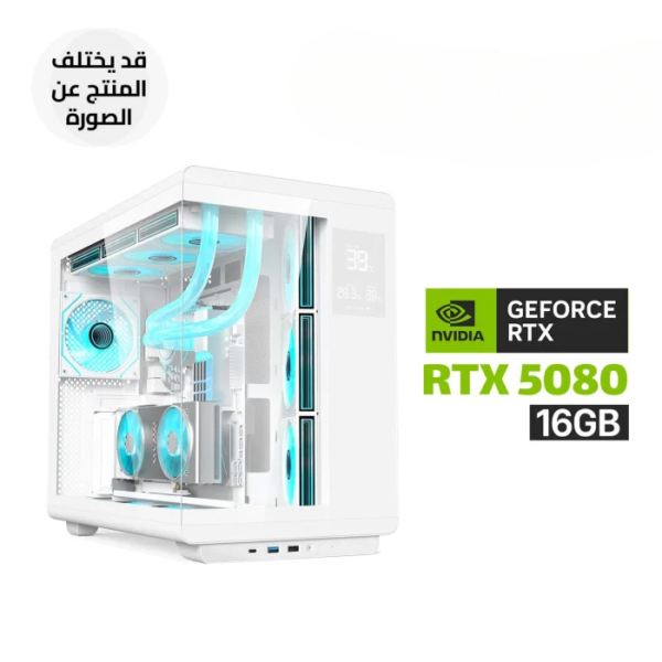 Gaming PC Intel i7-14700K, ASUS TUF Z790 WiFi DDR5, 32GB DDR5 (6000), 2TB NVMe SSD, RTX 5080 White 16GB GPU, 1000W Gold PSU, Cougar Poseidon Elite 360 AIO White, Acer U600 White Case, Windows 11 Pro