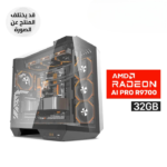 Gaming PC RYZEN 7-9850X3D, ASUS ROG STRIX X870H WIFI 7, 32GB D5 RAM, 2TB SSD NVMe GEN-4, Sapphire AMD Radeon AI PRO R9700 32GB, Asus Prime LC 360 LCD ARGB Liquid Cooler, ASUS TUF 1000 WATT GOLD PSU, DarkFlash DY470 Case 4X RGB Fans, Win 11 Pro (License)