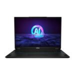 MSI Stealth 18 AI Studio A1VHG Gaming Laptop, Intel Core Ultra 9 185H Processor, 32GB DDR5 RAM, 1TB NVMe SSD, RTX 4080 12GB GPU, 18" UHD+ (3840x2400) MiniLED, 120Hz Display, RGB Keyboard, Windows 11 Home - Black | 9S7-183111-008